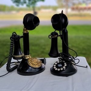 Retro candlestick phones (SET of 2)